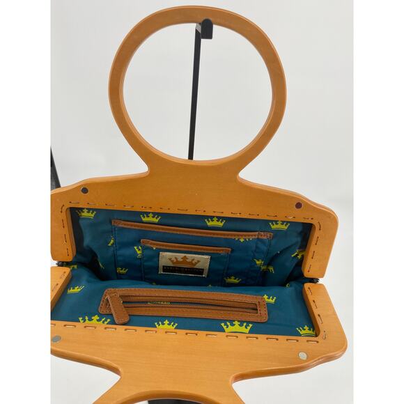 Deesigns by Dee Ocleppo Hilfiger women's Tote Purse Bag Bar blue Convertible - Picture 4 of 10